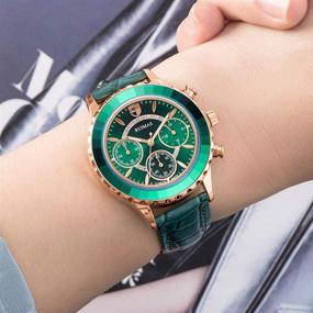 img 2 attached to Chronograph Watches Fashion Waterproof Wristwatch Women's Watches