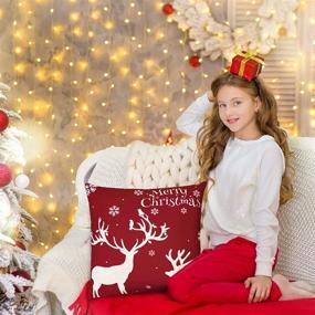 img 1 attached to YHmall Christmas Pillow Decorative Holiday Bedding