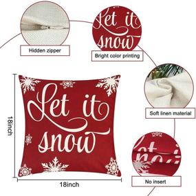 img 3 attached to YHmall Christmas Pillow Decorative Holiday Bedding