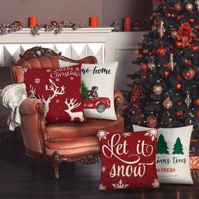 img 2 attached to YHmall Christmas Pillow Decorative Holiday Bedding