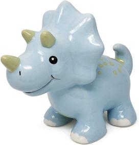 img 4 attached to Hapinest Ceramic Dinosaur Piggy Triceratops