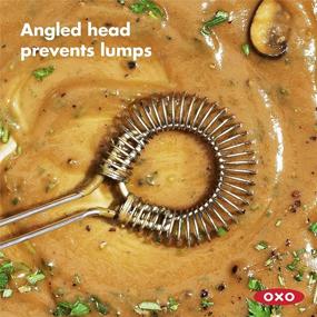 img 1 attached to 🥄 Efficient Mixing: OXO Good Grips Stainless Steel Sauce & Gravy Whisk