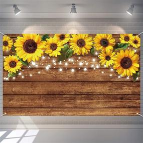 img 4 attached to Sunflowers Photography Background Sunflower Decoration