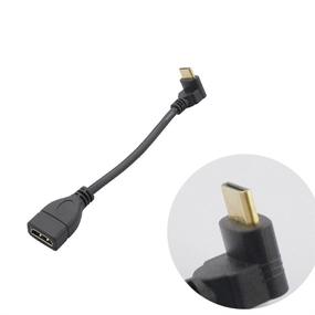 img 2 attached to 🔌 Seadream 6" 15CM High Speed 90 Degree Mini HDMI Up-Toward Male to HDMI Female Adapter Connector (Up-Toward)