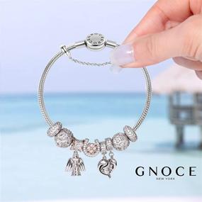 img 1 attached to GNOCE Наручный браслет из нержавеющей стали: идеальное украшение для девочек.