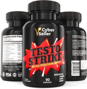 img 4 attached to 💪 Добавка Testostrike для увеличения тестостерона для мужчин - поддержка выносливости, энергии и минералов с трибулусом, козьим овном - 90 капсул (упаковка 1)