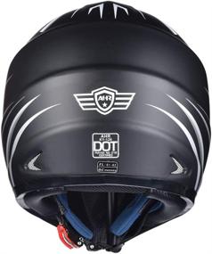 img 1 attached to 🏍️ AHR H-VEN20 DOT Certified Full Face MX Helmet for Outdoor Motocross Off-Road Dirt Bike Motorcycle ATV - Adult Size M