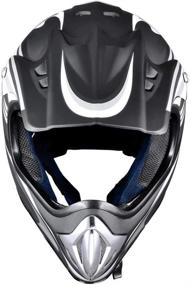 img 2 attached to 🏍️ AHR H-VEN20 DOT Certified Full Face MX Helmet for Outdoor Motocross Off-Road Dirt Bike Motorcycle ATV - Adult Size M