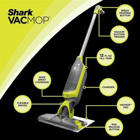 img 2 attached to 🦈 Shark VM200 VACMOP Pro Cordless Vacuum Mop - Charcoal Gray (Renewed) - Disposable Pad - Buy Now!