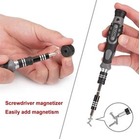 img 1 attached to 💻 XOOL Precision Screwdriver Kit: 106 in 1 Electronics Repair Tool with Magnetic Driver, 102 Bits, Flexible Shaft, Extension Rod - Ideal for Computer, Mobile Phone, Smartphone, Game Console, PC, Tablet
