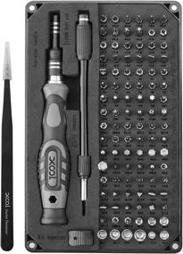 img 4 attached to 💻 XOOL Precision Screwdriver Kit: 106 in 1 Electronics Repair Tool with Magnetic Driver, 102 Bits, Flexible Shaft, Extension Rod - Ideal for Computer, Mobile Phone, Smartphone, Game Console, PC, Tablet