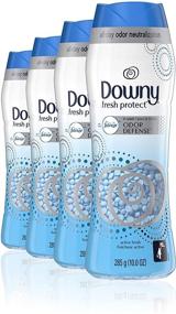 img 4 attached to Downy Fresh Protect In-Wash Scent Booster Beads, Active Fresh, 10 Fl Oz (4-Pack)