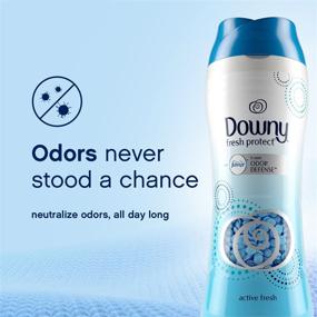 img 2 attached to Downy Fresh Protect In-Wash Scent Booster Beads, Active Fresh, 10 Fl Oz (4-Pack)