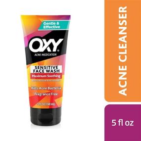 img 3 attached to OXY Maximum Action Advanced Sensitive Face Wash - 5 oz Bottle