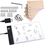 🎨 neeho a5 flip book kit: light pad with led lightbox for drawing, tracing, and animation. includes 300 sheets animation paper, led light tablet, and binding screws. logo