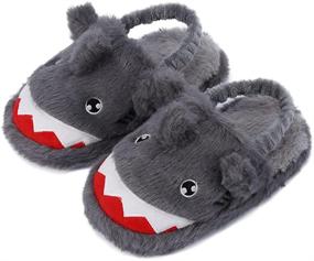 img 4 attached to SEANNEL Slippers Slipper Toddler U821ETMT001 Unicorn 26 27