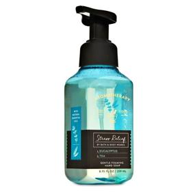 img 1 attached to 🧼 Bath and Body Works Aromatherapy STRESS RELIEF - EUCALYPTUS + TEA Gentle Foaming Hand Soap: Ultimate Stress Relief in a Bottle!