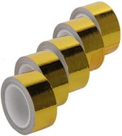 🔥 reflective gold heat wrap barrier by hiwowsport - 1'' x 15 feet, pack of 5 logo