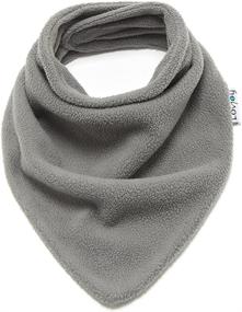 img 3 attached to 🧣 Kids Boys Girls Warm Fleece Scarf/Snood Bandana Style. Soft &amp; Cozy. Suitable for Kids, Teens, and Young Adults. Expanded Color Selection.