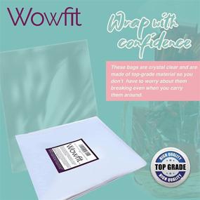 img 1 attached to Wowfit Clear Cellophane Bags 10 CT – 16x24 Inches Perfect for Gifts, Wine Bottles, Bridal/Baby Showers and More (1.2 Mil, Flat, No Gusset, Ribbon NOT Included)