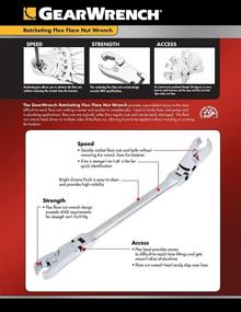 img 3 attached to GearWrench 89103 Ratcheting Flare Wrench