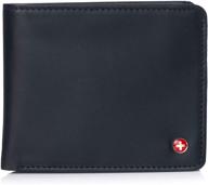 alpine swiss capacity flipout divided men's accessories in wallets, card cases & money organizers logo