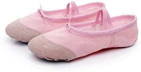 img 2 attached to IIGDance Ballet Dance Shoes for Children - Classic Gym Yoga Flats Suitable for Girls, Boys, Kids, and Women