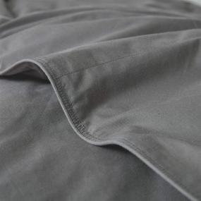 img 1 attached to Twin Size Grey All-Season Goose Down Comforter: Soft & Fluffy, Winter Quilted Medium Warmth