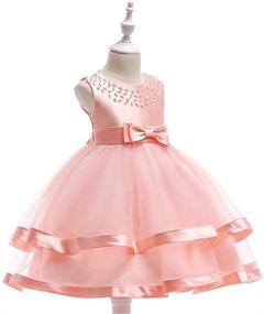 img 3 attached to 👗 Stunning COMISARA 6M-9T Kids Pageant Flower Girl Dress: Perfect for Parties, Weddings, and Formal Events