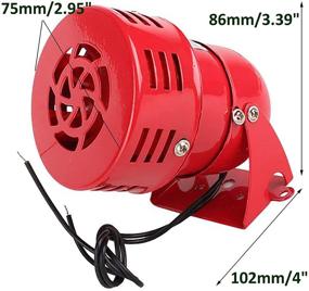 img 2 attached to 🔔 Sydien AC 110V 114dB Industrial Motor Alarm: Bell Horn Buzzer Siren—Powerful Sound Alert System