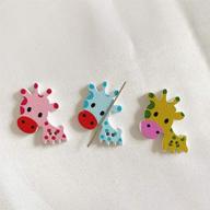 giraffe pattern magnetic embroidery accessories logo