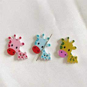 img 4 attached to Giraffe Pattern Magnetic Embroidery Accessories