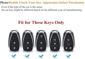 img 3 attached to Silver Key Fob Case Cover Shell TPU Protector Holder with Key Chain for Chevrolet Chevy Malibu Camaro Cruze Traverse Volt Bolt 2020 2019 2018 2017 2016 Remote Keyless Entry