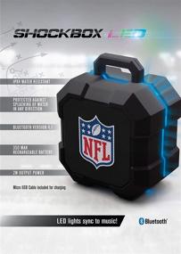 img 1 attached to Незабываемый звуковой опыт: Беспроводный Bluetooth-динамик LED Shockbox NFL New England Patriots в корпусном цвете команды.