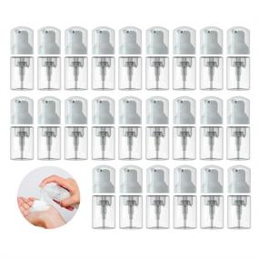 img 4 attached to 🧴 Compact Foam Pump Bottles - 24 Pcs 1oz/30ml Travel Size, Refillable Plastic Soap Dispensers for Hand Sanitizer, Shampoo & Lotion