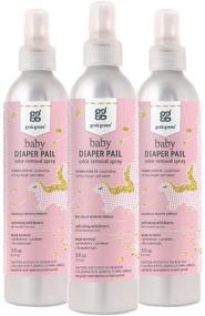 img 4 attached to Grab Green Natural Baby Diaper Pail Odor Removal Spray: Plant-Based & Biodegradable with Refreshing Wildflowers Fragrance, 3-Pack