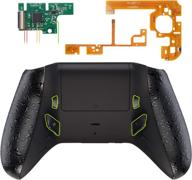 🎮 extremerate textured black lofty programable remap & trigger stop kit, upgraded boards, redesigned back shell, side rails, back buttons & trigger lock for xbox one s/x controller model 1708, enhanced seo logo