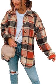 img 2 attached to 🧥 Himosyber Women's Casual Woolen Shacket - Coats, Jackets & Vests for Women's Clothing