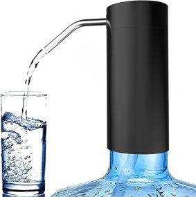 img 4 attached to Water Bottle Dispenser Pump: MagicPro Electric USB Charging 5 Gallon Portable Water Dispenser for 2-6 Gallon Bottles – Touch it on Technology for Effortless Convenience