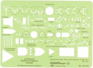 alvin td1279 professional graphic symbols ruling template for electrical and electronic diagrams - 5x7x.03 inches - enhanced seo logo