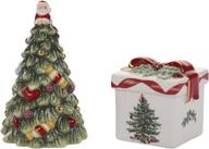 🎄 spode christmas tree salt and pepper gift box set with gold accents logo