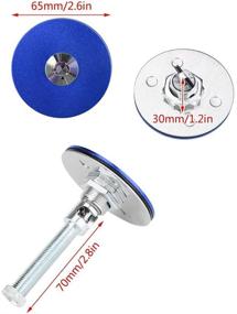 img 3 attached to Hood Lock Car Universal Bonnet Cover Lock Key Pin Kit Security Lock Pin Locking Hood Kit Latch(Blue)