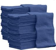 high-quality 100% cotton auto-mechanic shop towels - 100 pack [14x14] inches | ideal for garages, auto body shops, and bar mops logo