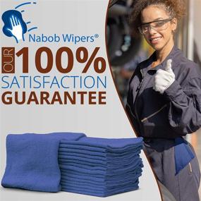 img 1 attached to High-Quality 100% Cotton Auto-Mechanic Shop Towels - 100 Pack [14x14] inches | Ideal for Garages, Auto Body Shops, and Bar Mops