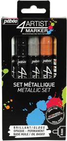 img 4 attached to Pebeo 4Artist Marker Markers Metallic Painting, Drawing & Art Supplies