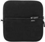 📦 black protective carrying sleeve case bag for roofull external usb dvd blu-ray hard drive - compatible with apple superdrive, magic trackpad, samsung/asus/dell/lg external dvd drive logo
