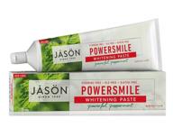 🦷 jason powersmile whitening toothpaste 2 pack - powerful peppermint, 6 oz each: get your best smile! logo