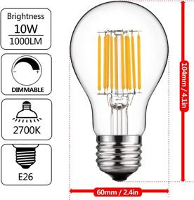 img 3 attached to 💡 GEZEE Dimmable LED Filament Bulb