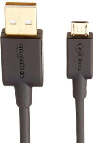 img 2 attached to 💻 5-Pack of Black 3-Foot AmazonBasics USB 2.0 A-Male to Micro B Cables