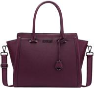 👜 17 inch multi-pocket laptop bag: spacious office handbag and briefcase with work tote functionality - l0016 darkpurple 17 inch logo